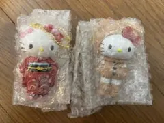 ハローキティ展 マスコットチャーム　A 50周年 記念 くまスーツ 着物