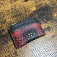 COACH コインケース 小銭入れ チェック柄