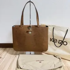 【美品】KENZO ヴィンテージ　リザード　レザーバッグ　ビジネスバッグのサムネイル