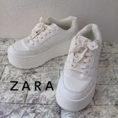 完売品ZARAプラットフォームスニーカー35サイズ(JP23cm)新品タグ付