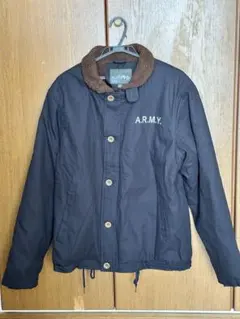 n1ジャケット A.R.M.Y. ボア襟付きミリタリージャケット 3XL