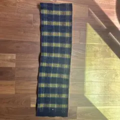 TOMMY HILFIGER チェック柄 マフラー ネイビー イエローのサムネイル