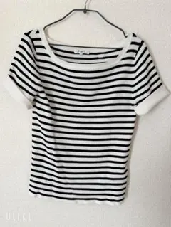 NATURAL BEAUTY BASIC ストライプ 半袖Tシャツ M