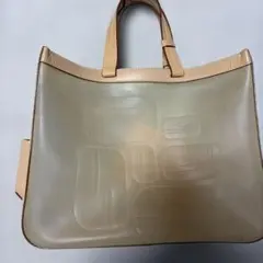 sergio rossi ベージュレザートートバッグ