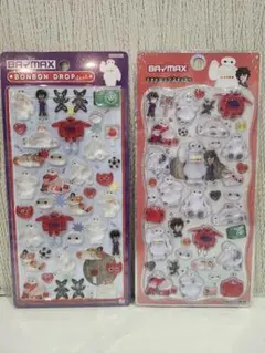 正規品！ボンボンドロップシール　プチドロップステッカー　ベイマックス　2点セット