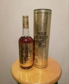 s*e様 WILD TURKEY 12年 750ml 金筒入り　未開封 Wild Turkey 12 Year Old 1992 Gold Foil Kentucky Straight Bourbon