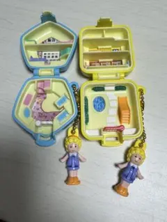 Polly Pocket ミニチュアハウスセット ガチャ　2個