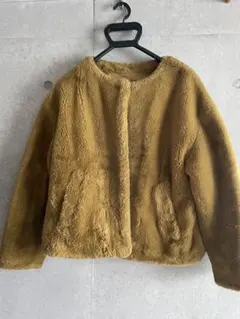 ZARA ブラウンファーコート XS