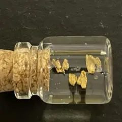天然 北海道 大粒砂金 コルク小瓶 ①