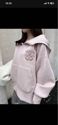 SNIDEL ボリュームパーカー ピンク