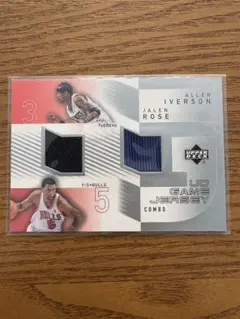 アレン・アイバーソン ジェイレン・ローズ ゲームジャージコンボカード