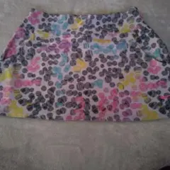 カラフルドット柄 テニススカート