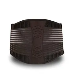 未使用 コルセットサポーター ウエストベルト通気性ばね支持プロテクター ブラック