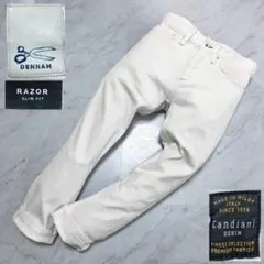 【希少】DENHAM デニム RAZOR ホワイト Candiani スキニーのサムネイル