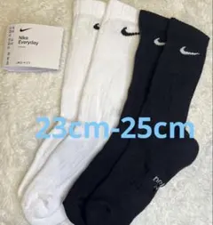 【新品】Nike 23cm-25cm エブリデイ ソックス 2色セット