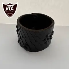 希少 木村拓哉 愛用品 HTC バングル 黒 フラワー スタッズ レザー