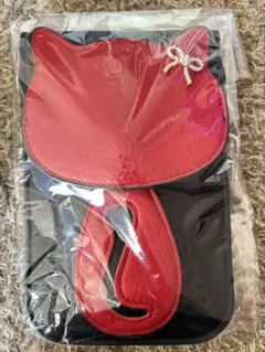 ネコシルエット ショルダーバッグ スマホ ショルダー　サコッシュ