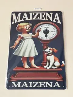 MAIZENA ブリキ看板 レトロデザイン