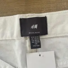 H&M Regular Fit デニムパンツ ホワイト 30/30