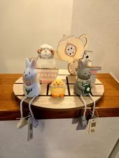 ナチュラルキッチン イースター 不思議の国のアリス 足ぶらうさぎ等5点セット