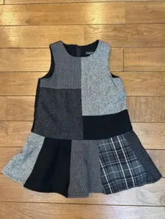 BeBe パッチワークジャンバースカート 100cm