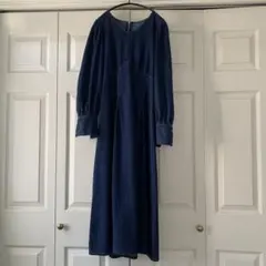 アクシーズファム axes femme綺麗なライン デニム ロングワンピース