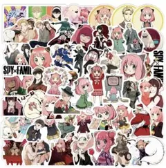 ✨人気✨Spy×Family 50枚セット　防水ステッカー　自動車電話　旅行荷物