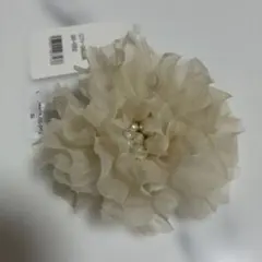 シフォン花モチーフ　コサージュ