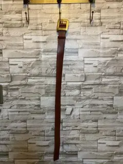 BIGI ブラウンレザー ベルト シンプルデザイン