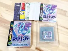 ポケットモンスター　クリスタル　ゲームボーイ　取説、箱、チラシ付