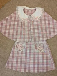 しまむら　眞白ありす　セットアップ　L ポンチョ　ミニスカ