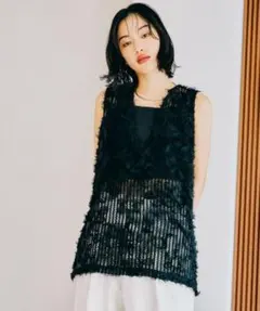 レプシム　ニュアンス柄レーシーベスト