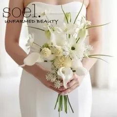 ウェディングブーケ アーティフィシャルフラワー｜前撮り・挙式用｜ホワイトブーケ