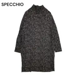 SPECCHIOスペッチオ ロングワンピース プリーツ フレンチ 40 グレー