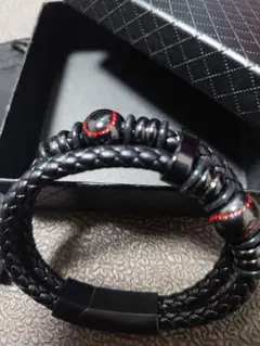 Bestyle ブレスレッド　メンズ　レザー　革　ステンレス プレゼント