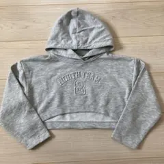 ZARA ザラ　パーカー　グレー　トレーナー　ショート丈