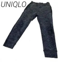 UNIQLO kidsダークグレー ストレッチレギンス サイドポケット子供120
