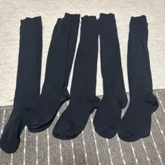 黒いロングソックス5足セット