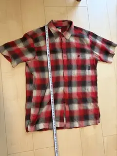 パタゴニア レッド・チェック柄ネルシャツ S