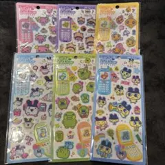 正規品 平成はっぴーフォン ステッカー たまごっち コンプリート 6種　コンプ