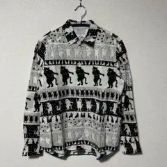 【PS Paul Smith】プリンテッドキャットシャツ 猫柄 動物柄 アニマルのサムネイル