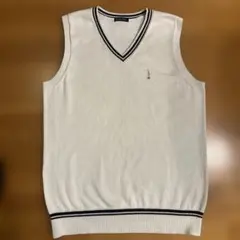 EAST BOY ホワイト Vネック スクールベスト