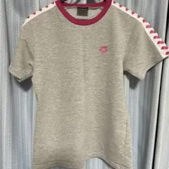 arena 半袖Tシャツ L グレー/ピンクのサムネイル