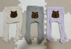 【GAP】ベビータイツ くま クマケツ0-12m 3枚セット