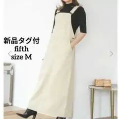 新品タグ付　fifth 田中亜希子　ジャンパースカート　サイズM　白　ホワイトのサムネイル