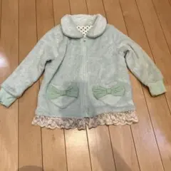 水色 フリースジャケット 100cm~