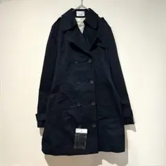 未使用 エゴイスト トレンチコート ダブルボタン ストレッチ 【M】 ネイビー