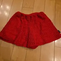 moujonjon赤いキュロットスカート　100センチ