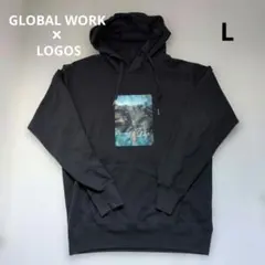 GLOBAL WORK×LOGOS 　パーカー　L