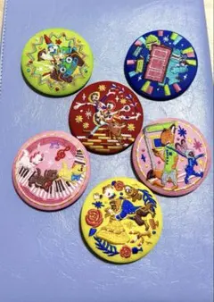 ディズニー刺繍缶バッジ 6個セット　ズートピア